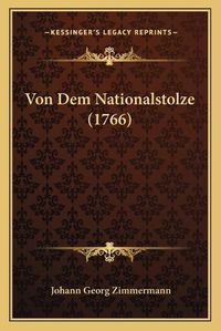 Cover image for Von Dem Nationalstolze (1766)