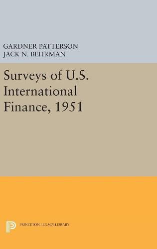 Cover image for Surveys of U.S. International Finance, 1951