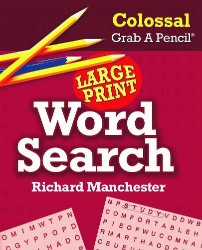 Cover image for Colossal Grab a Pencil Large Print Word Search