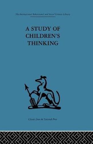 Cover image for A Study of Children's Thinking