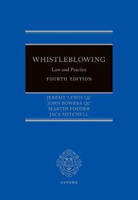 Cover image for Whistleblowing: Law and Practice