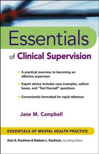 Cover image for Essentials of Clinical Supervision