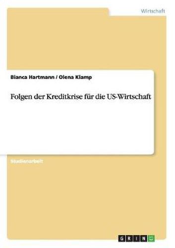 Cover image for Folgen der Kreditkrise fur die US-Wirtschaft