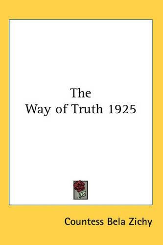 Cover image for The Way of Truth 1925