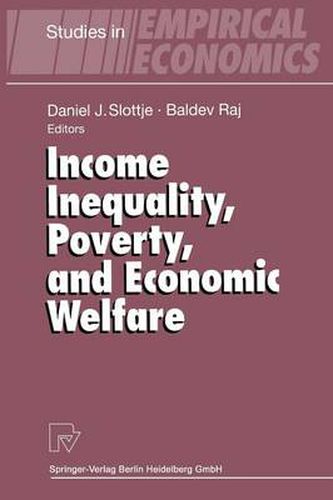 Cover image for Income Inequality, Poverty, and Economic Welfare