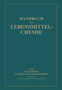 Cover image for Allgemeine Untersuchungsmethoden: Erster Teil Physikalische Methoden