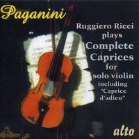 Cover image for Paganini Complete Caprices For Violin