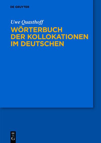 Cover image for Woerterbuch Der Kollokationen Im Deutschen