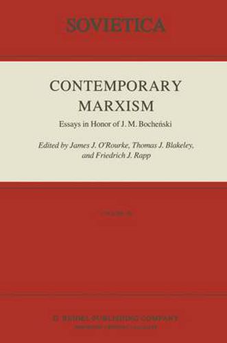Cover image for Contemporary Marxism: Essays in Honor of J. M. Boche?ski