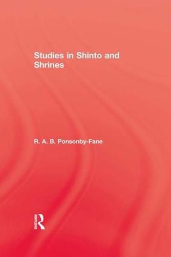 Cover image for Studies In Shinto & Shrines