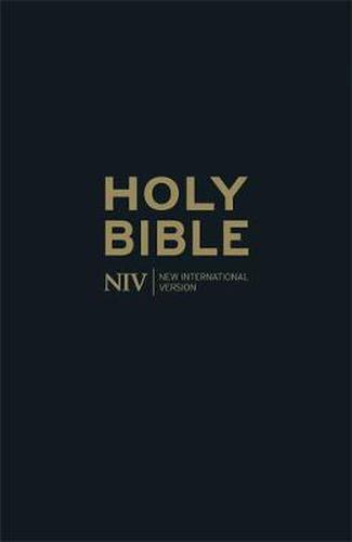 NIV Thinline Black Leather Bible