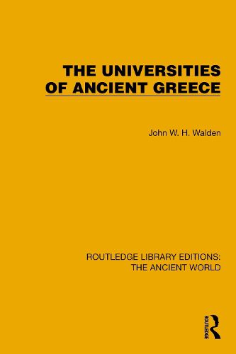 Cover image for The Universities of Ancient Greece