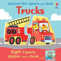 Cover image for Usborne First Jigsaws and Book: Trucks