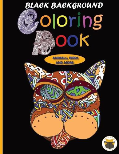 Cover image for Black Background Coloring Book