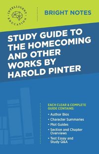 Cover image for Study Guide to The Homecoming and Other Works by Harold Pinter