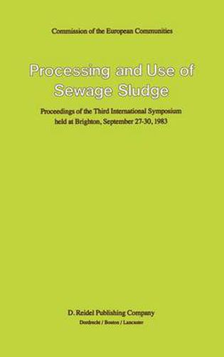 Cover image for Processing and Use of Sewage Sludge