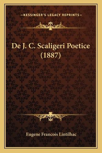 de J. C. Scaligeri Poetice (1887)