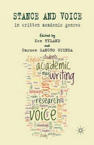 Cover image for Stance and Voice in Written Academic Genres