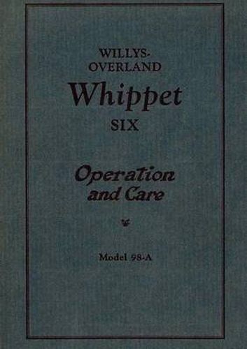 Cover image for Willys Overland Whippet Six - Operation and Care