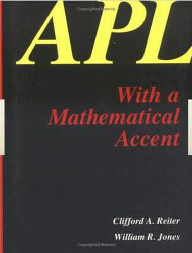 APL with a Mathematical Accent