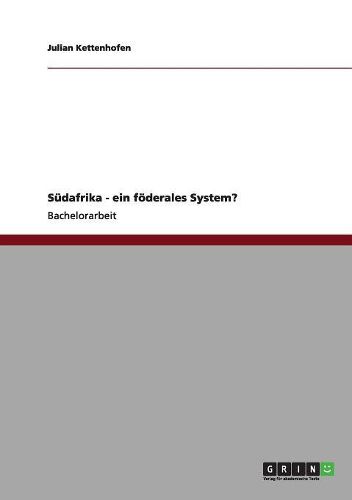 Cover image for Sudafrika - Ein Foderales System?