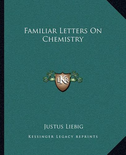 Familiar Letters on Chemistry