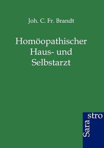 Cover image for Homoeopathischer Haus- und Selbstarzt