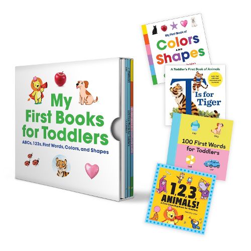 Cover image for My First Books for Toddlers Box Set: Abcs, 123s, First Words, Colors and Shapes