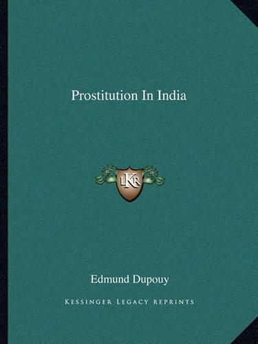 Cover image for Prostitution in India