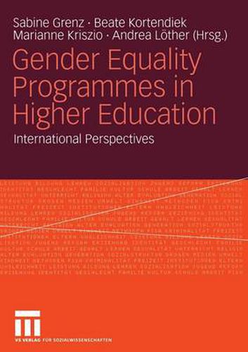 Cover image for Gender Equality Programmes in Higher Education: International Perspectives