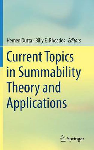 Cover image for Current Topics in Summability Theory and Applications