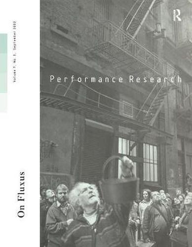 Cover image for Performance Research V7 Issu 3