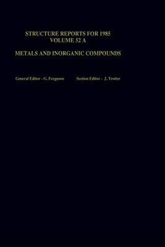 Structure Reports for 1984, Volume 51B: Organic Compounds