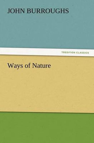 Cover image for Ways of Nature