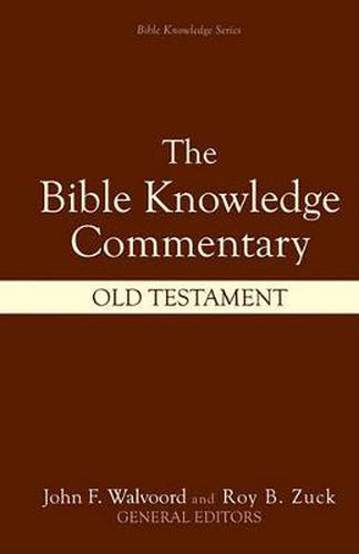 Cover image for Bible Knowledge Commentary - the Old Testament