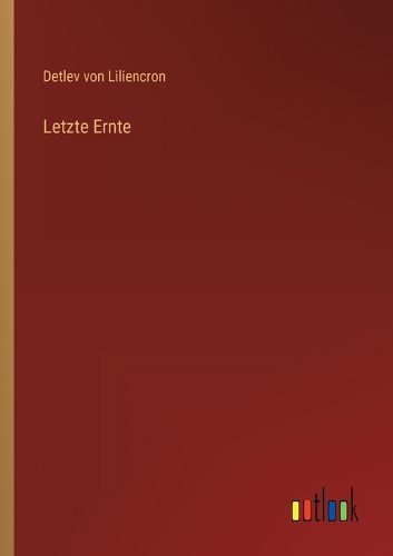 Cover image for Letzte Ernte