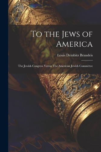 Cover image for To the Jews of America