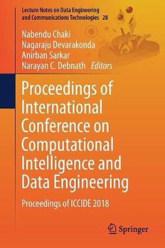 Cover image for Proceedings of International Conference on Computational Intelligence and Data Engineering: Proceedings of ICCIDE 2018