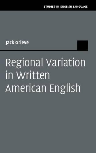 Cover image for Regional Variation in Written American English