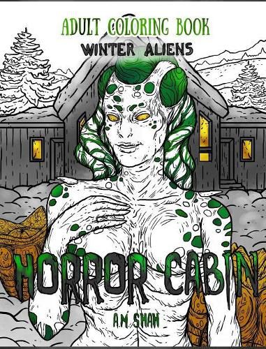 Cover image for Adult Coloring Book Horror Cabin