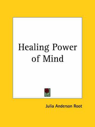 Cover image for Healing Power of Mind (1886)