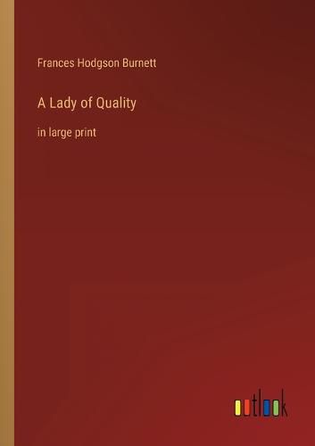 Cover image for A Lady of Quality