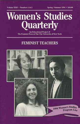 Cover image for Women's Studies Quarterly (94:1-2): Feminist Teachers