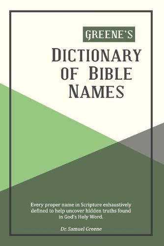 Cover image for Greene's Dictionary of Bible Names