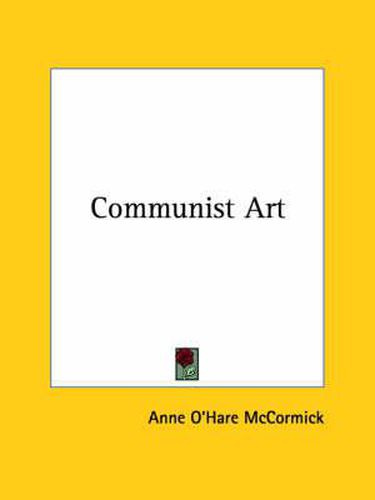 Cover image for Communist Art