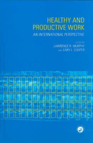 Cover image for Healthy and Productive Work: An International Perspective