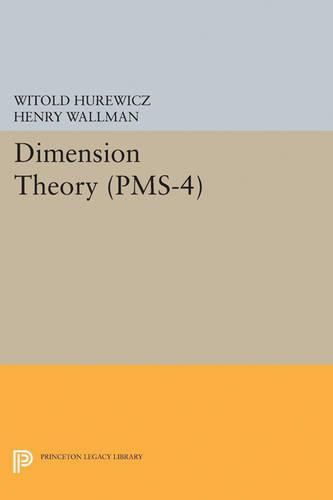 Cover image for Dimension Theory (PMS-4), Volume 4