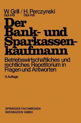 Cover image for Der Bank- Und Sparkassenkaufmann