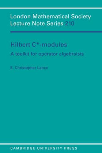 Cover image for Hilbert C*-Modules: A Toolkit for Operator Algebraists