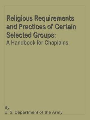 Cover image for Religious Requirements and Practices: A Handbook for Chaplains